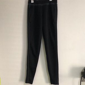 Black striped adidas joggers
